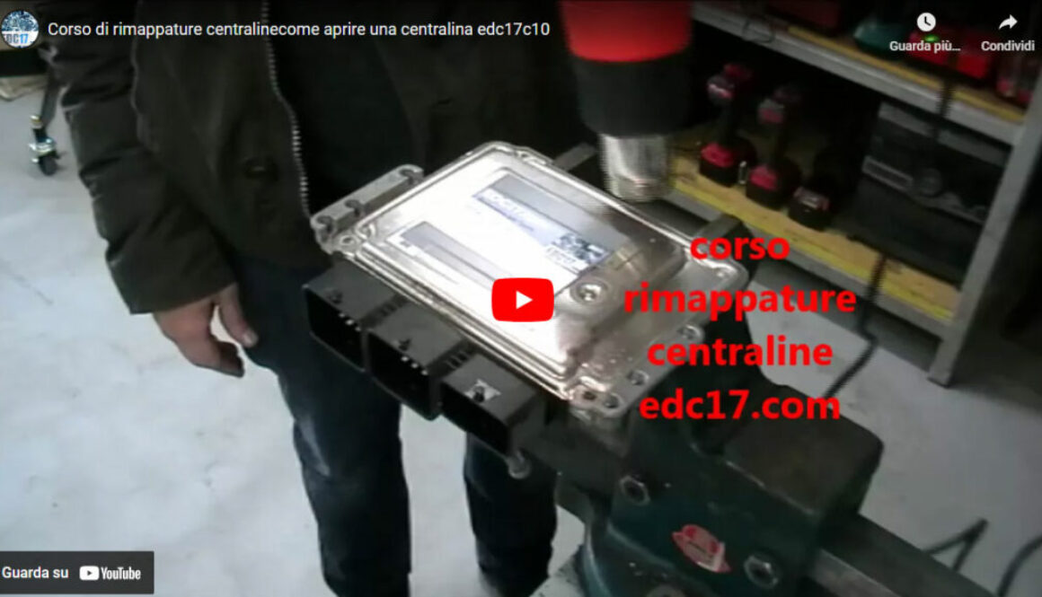 Corso di rimappature centraline – Come aprire una centralina edc17c10