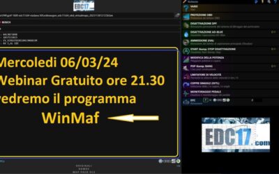 WinMaf software Corso rimappature centrlina